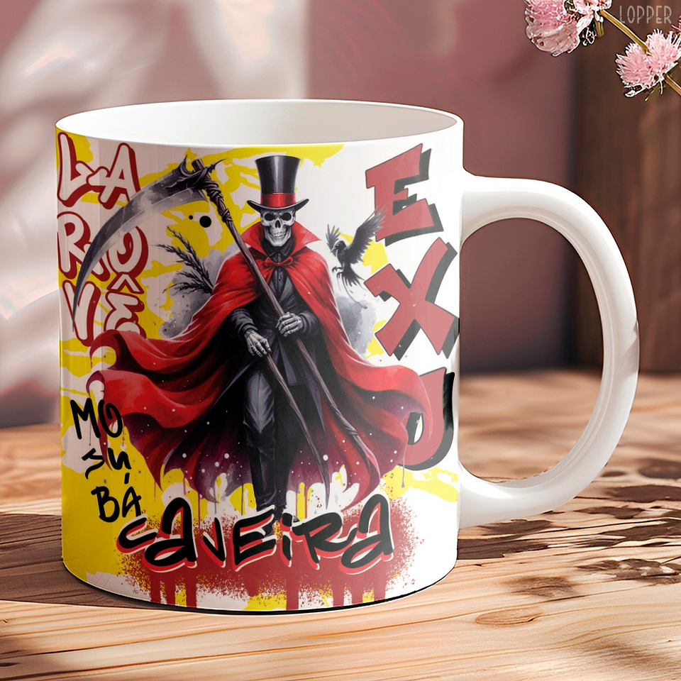 8 Artes para Caneca Exú Caveira Arquivo Editável 2