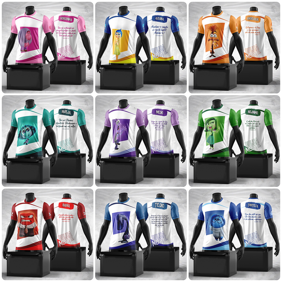 9 Artes para Camisa Biblicamente Divertidamente Arquivo Editável 1