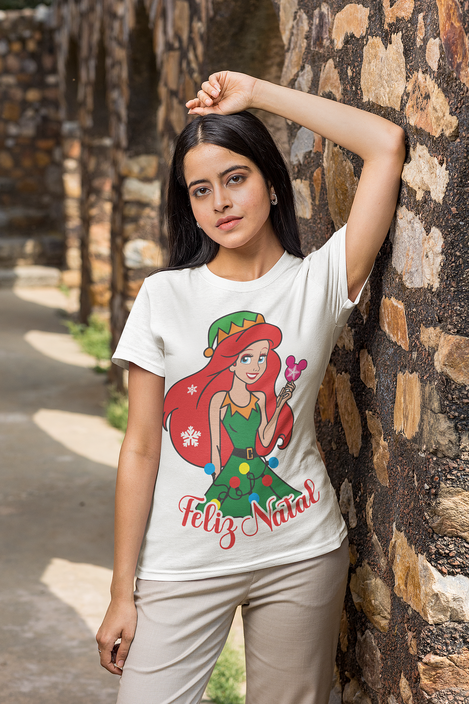 8 Artes para Camisa Natal Princesas Arquivo Editável  5