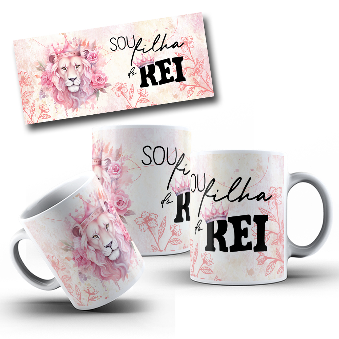 8 Artes para Caneca Leão de Judá Arquivo em Jpg 3