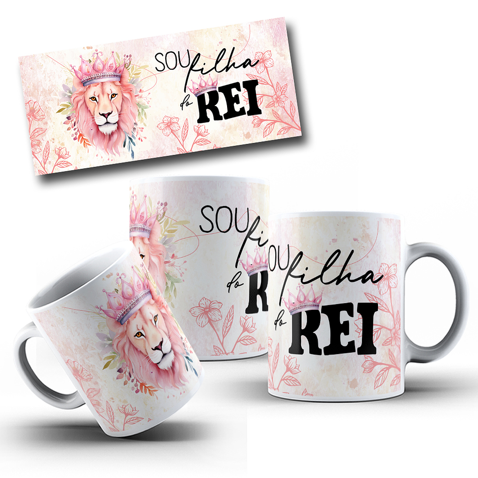 8 Artes para Caneca Leão de Judá Arquivo em Jpg 4