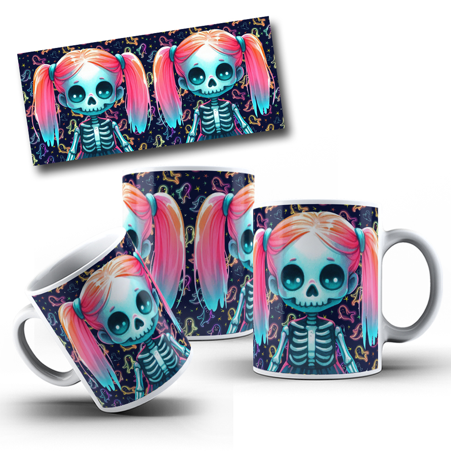 8 Artes para Caneca Halloween Arquivo em Jpg 7