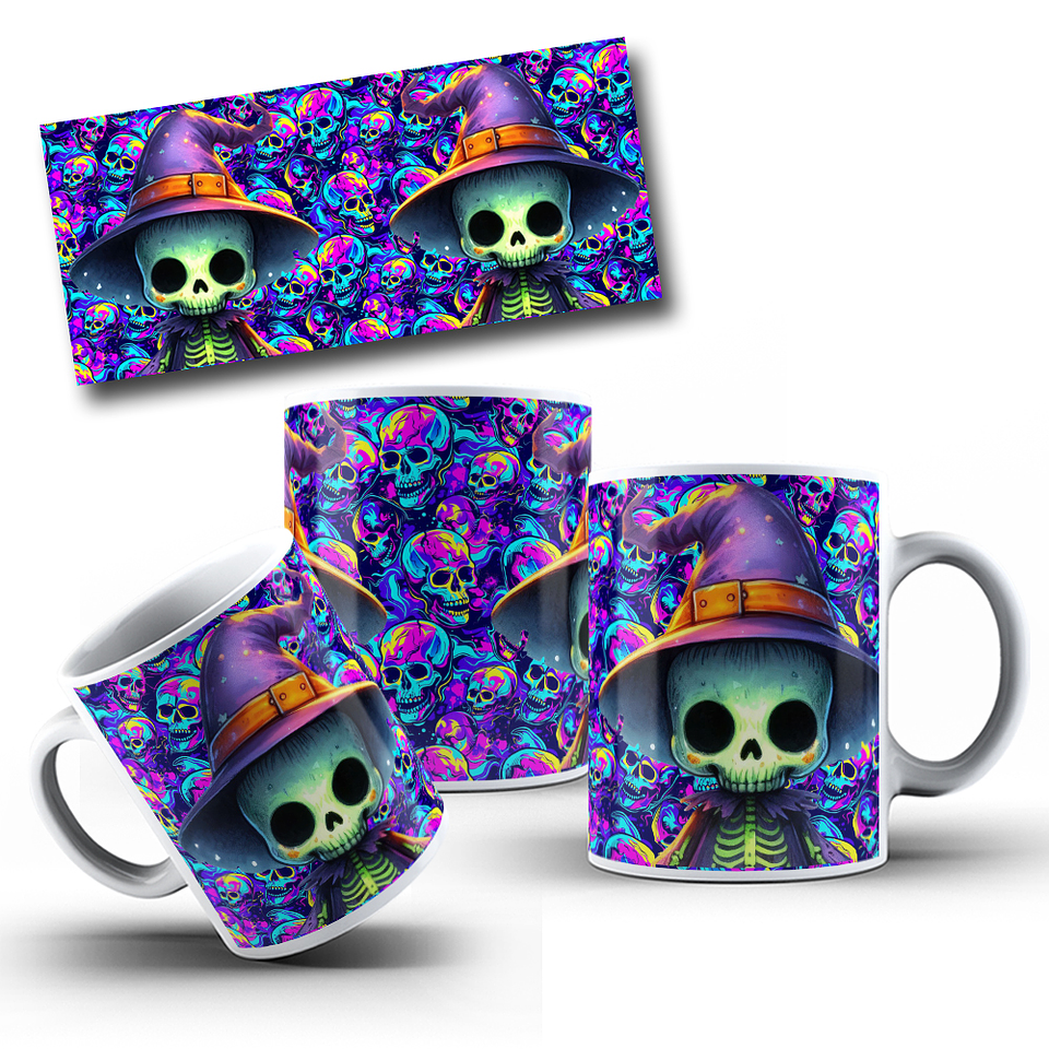 8 Artes para Caneca Halloween Arquivo em Jpg 9