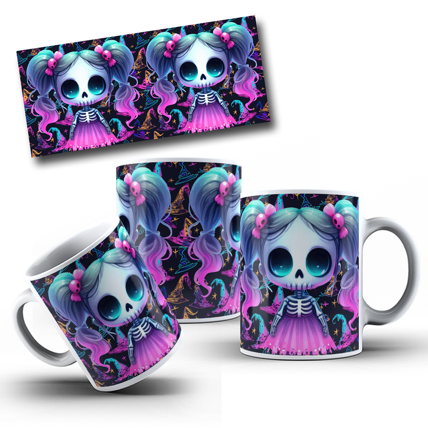 8 Artes para Caneca Halloween Arquivo em Jpg 10