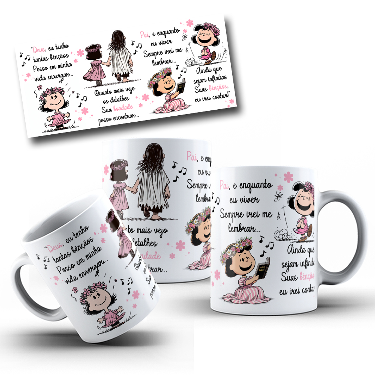 10 Artes para Caneca Louvores Frases Biblicas Arquivo em Jpg 4