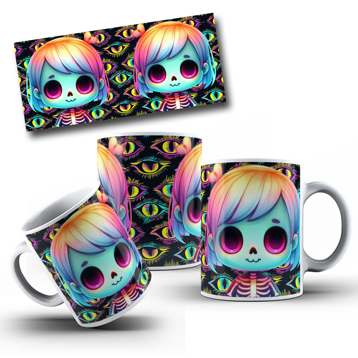 8 Artes para Caneca Halloween Arquivo em Jpg 12