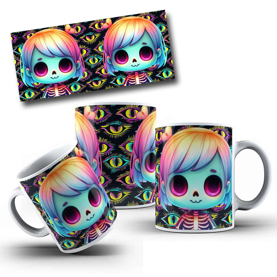 8 Artes para Caneca Halloween Arquivo em Jpg 12