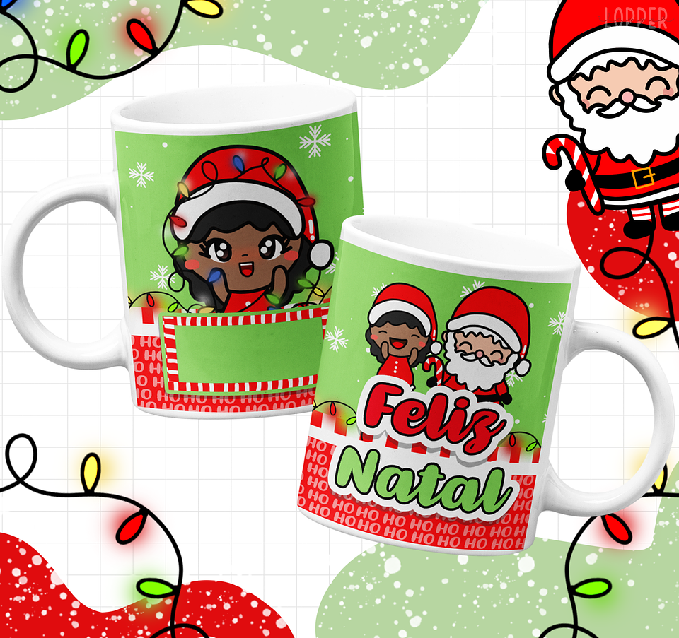 15 Artes para Caneca Natal Infantil Arquivo Editável 1
