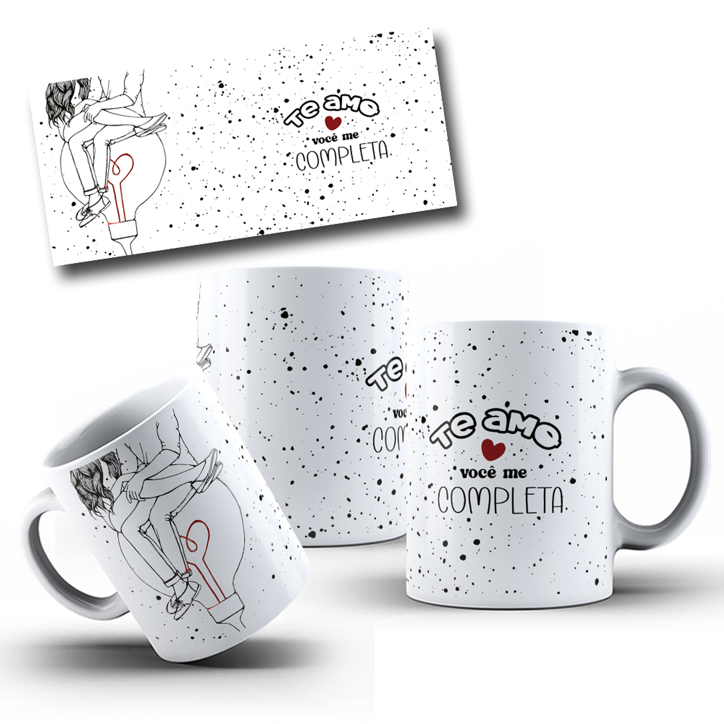 13 Artes para Caneca Dia dos Namorados Arquivo Editável 5