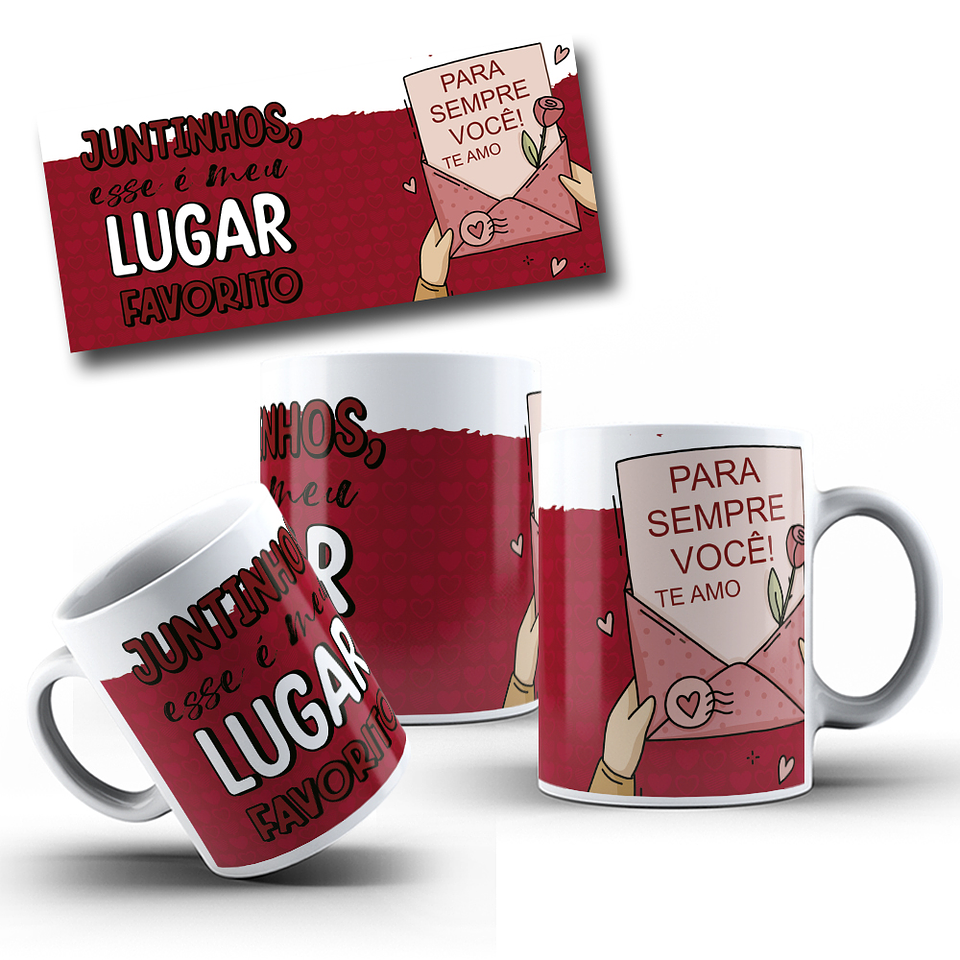 13 Artes para Caneca Dia dos Namorados Arquivo Editável 7