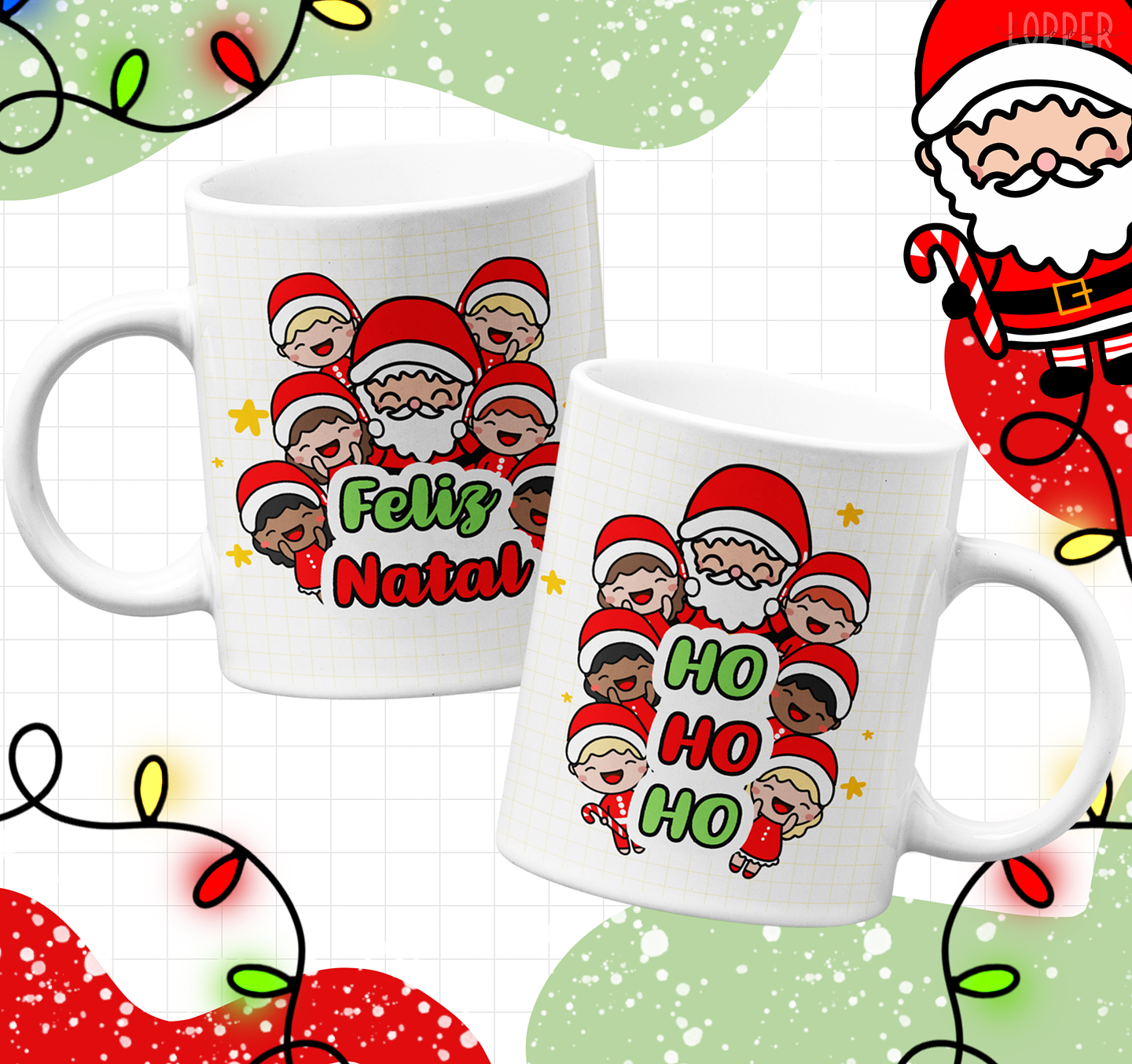 15 Artes para Caneca Natal Infantil Arquivo Editável 3