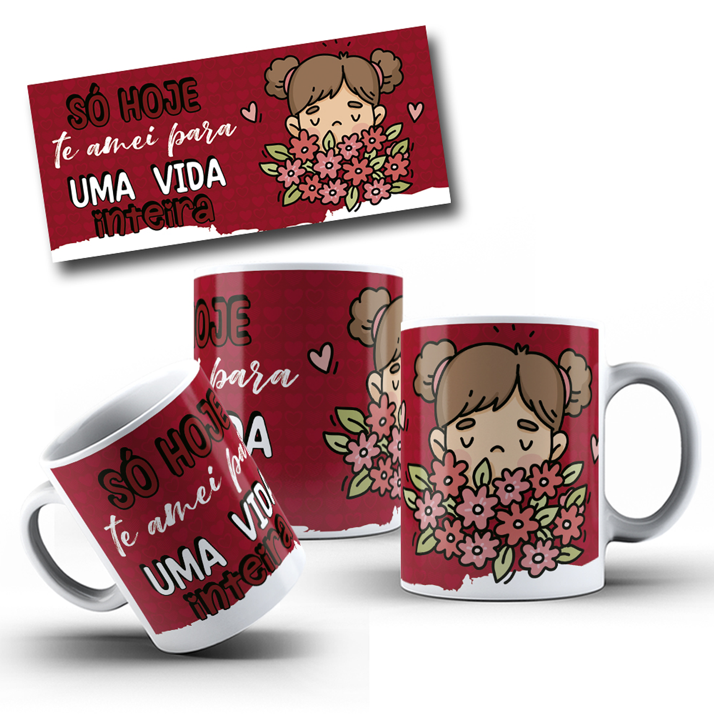 13 Artes para Caneca Dia dos Namorados Arquivo Editável 11