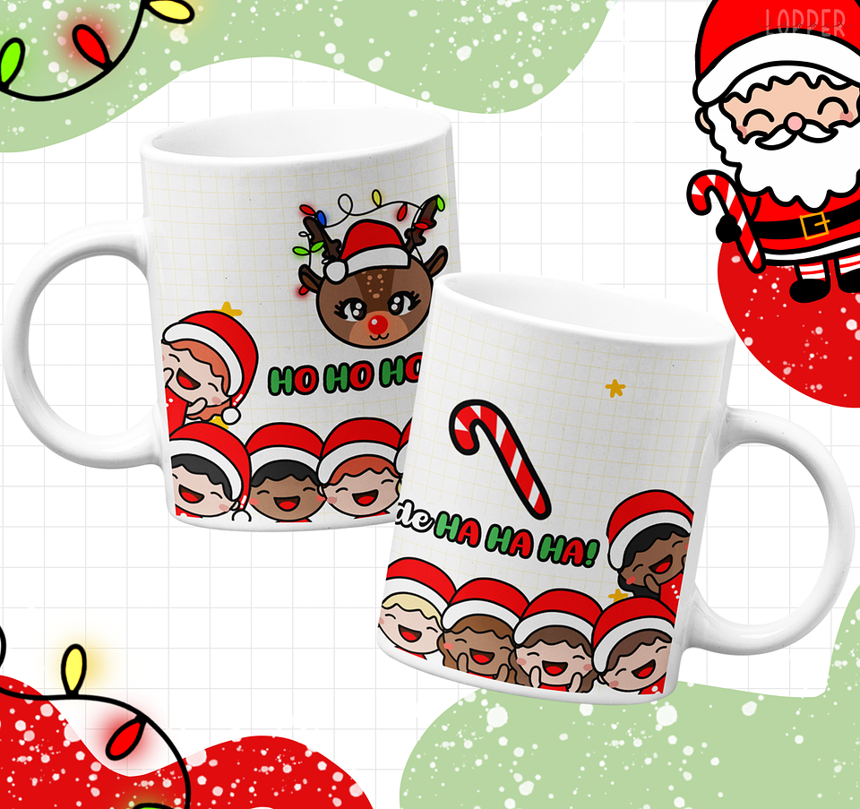 15 Artes para Caneca Natal Infantil Arquivo Editável 5