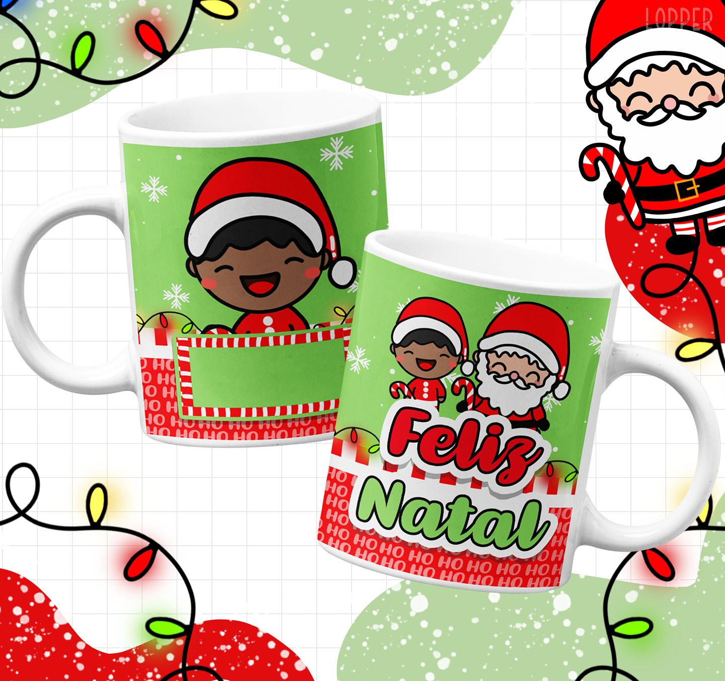 15 Artes para Caneca Natal Infantil Arquivo Editável 6