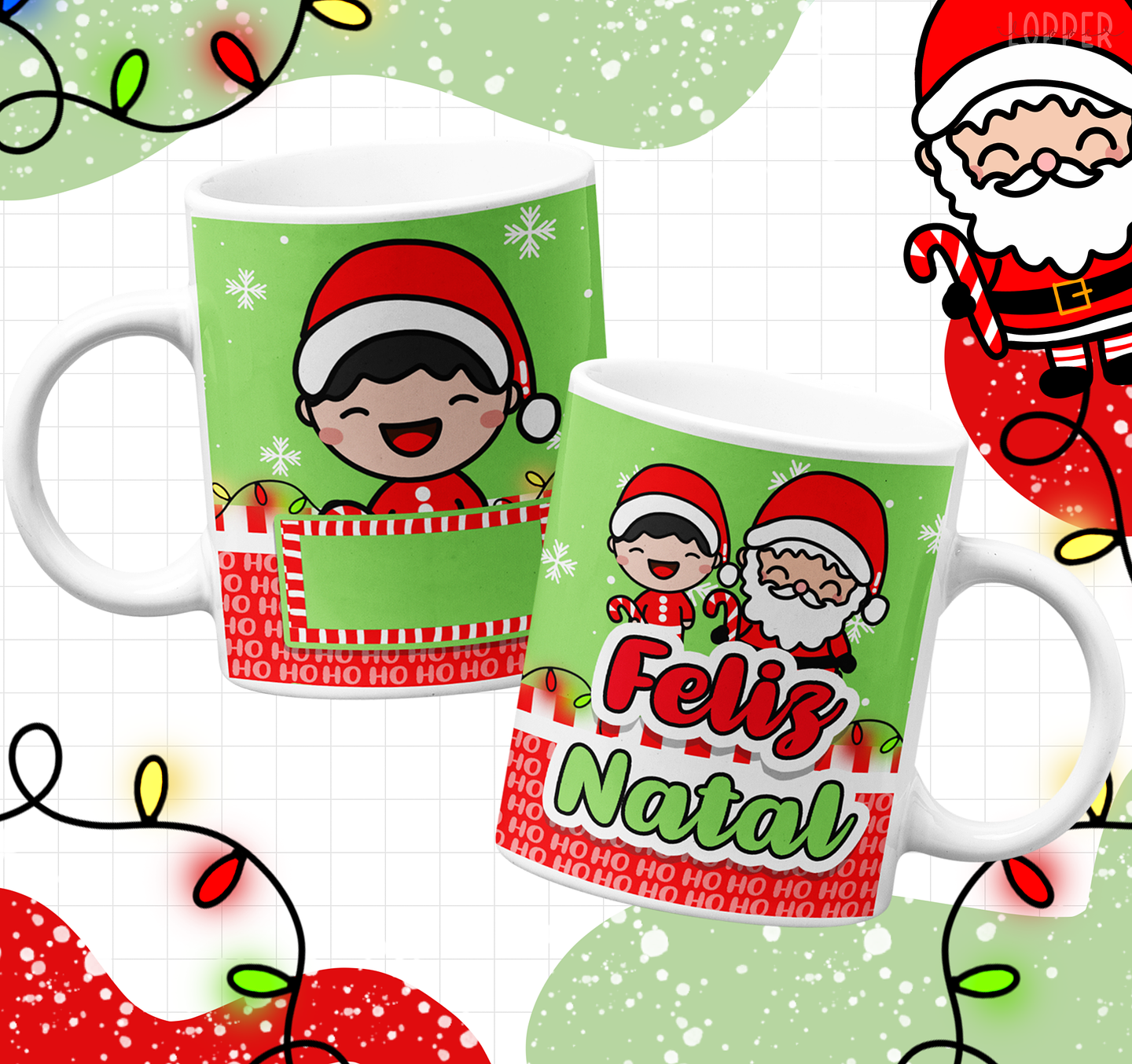 15 Artes para Caneca Natal Infantil Arquivo Editável 10