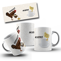 Arte para Caneca Meme Fofoca? Aceito! Arquivo em Jpg 