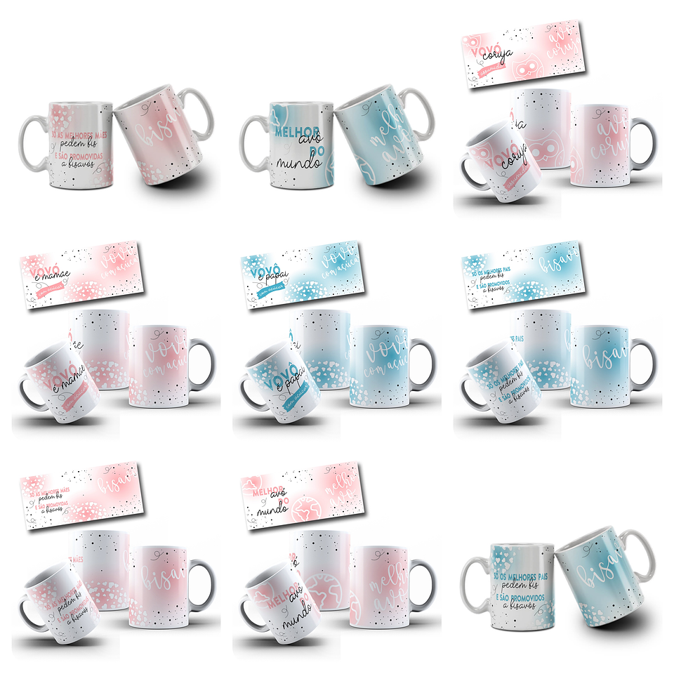 32 Artes para Caneca Dia dos Avós Arquivo em Jpg 2