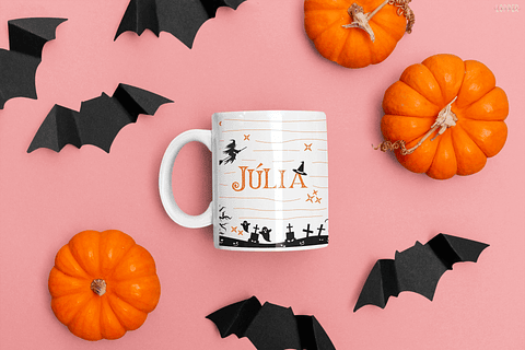 4 Artes para Caneca Halloween Arquivos em Jpg