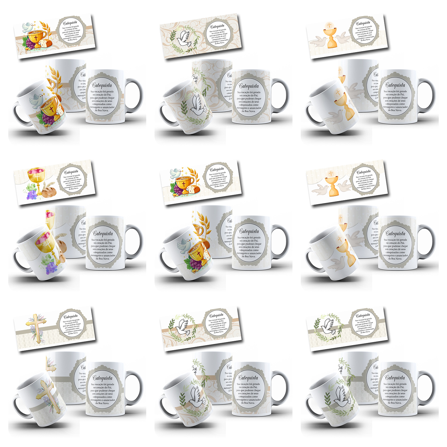 36 Artes para Caneca Catequista Arquivo em Jpg 1