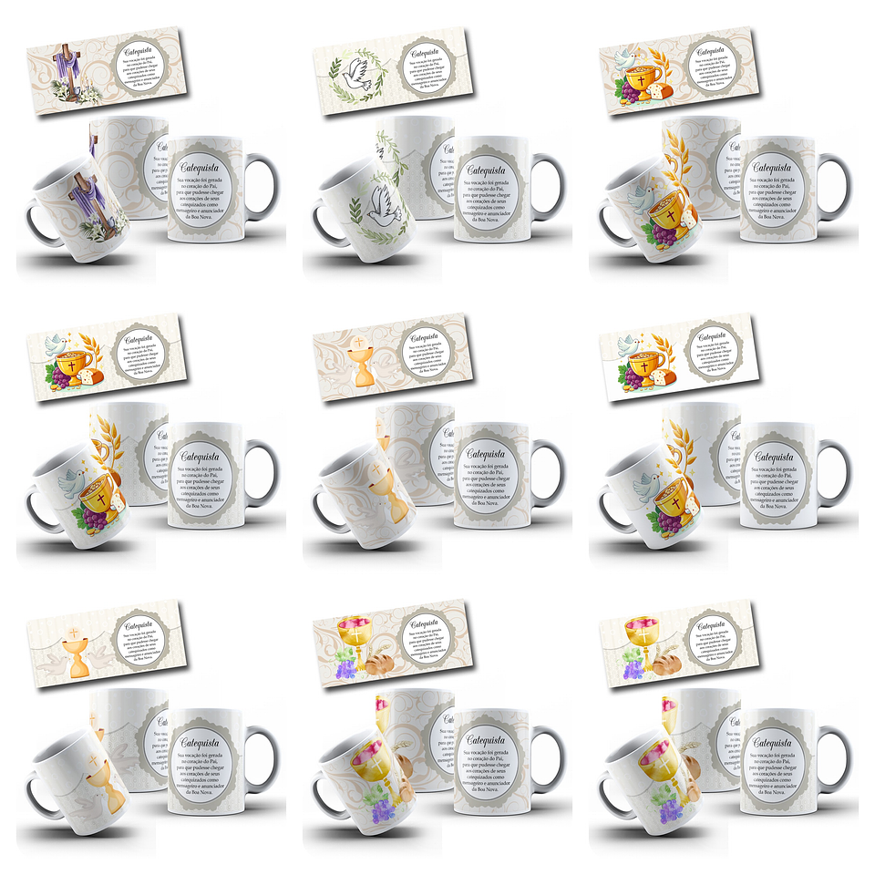 36 Artes para Caneca Catequista Arquivo em Jpg 3