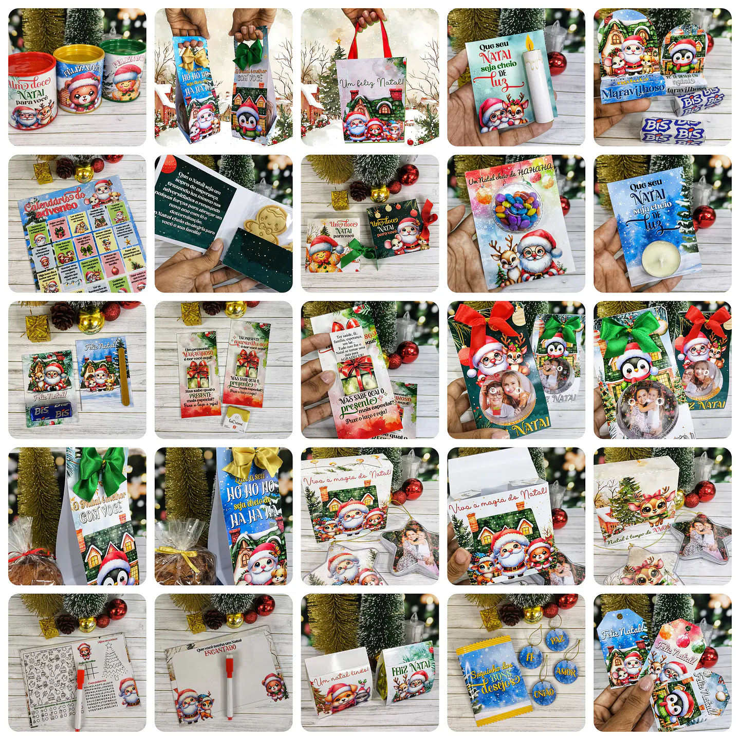 Arquivos de Corte Mimos Papai Noel Natal em Png 1