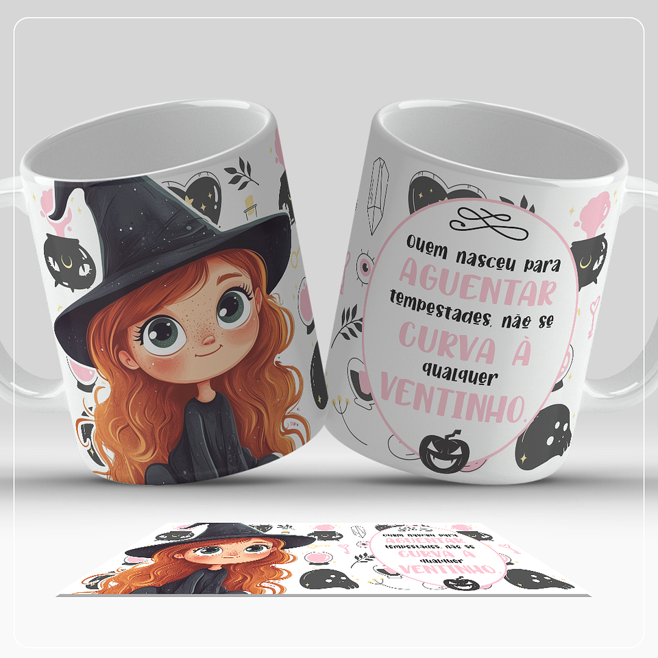 6 Artes para Caneca Bruxinhas Arquivo em Jpg 3