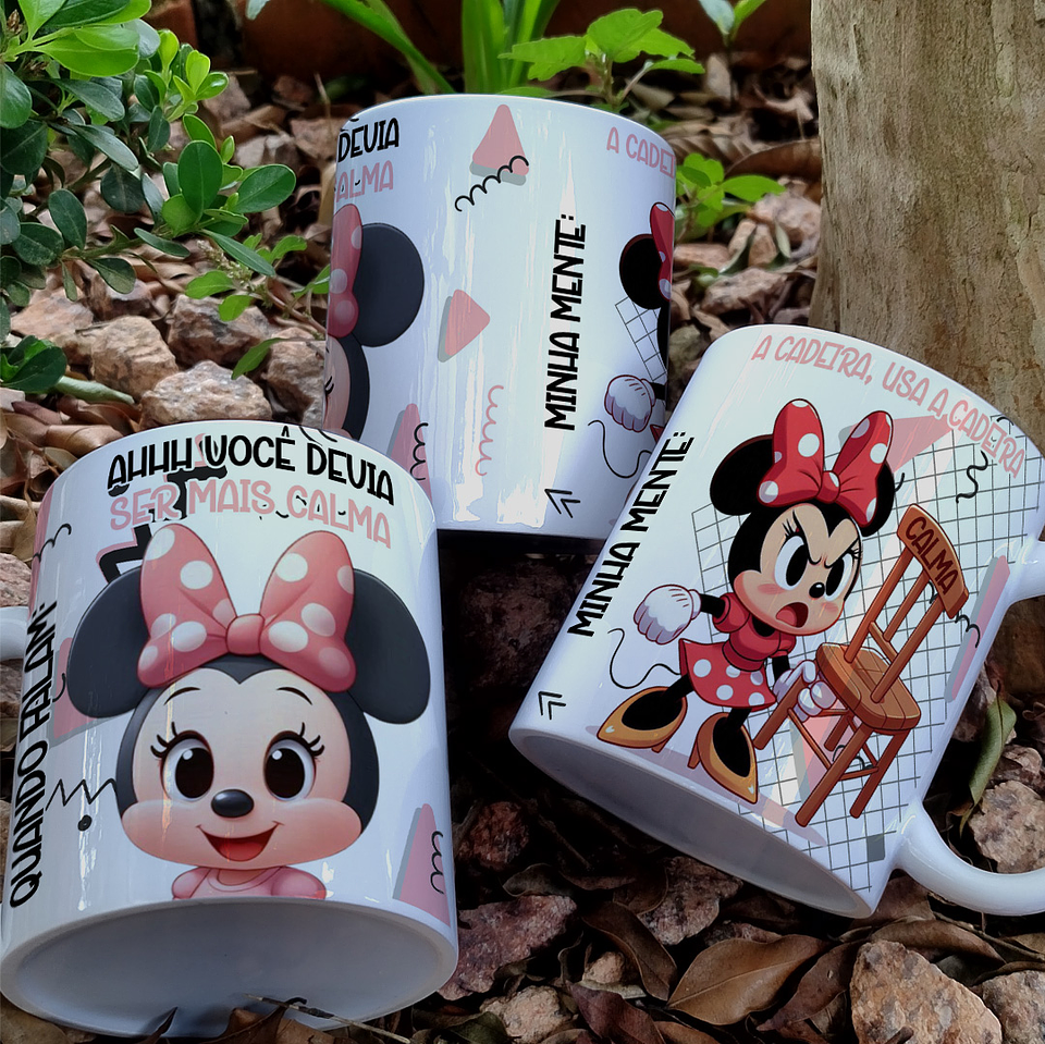 6 Artes para Caneca Personagens Calma Arquivo Editável 2