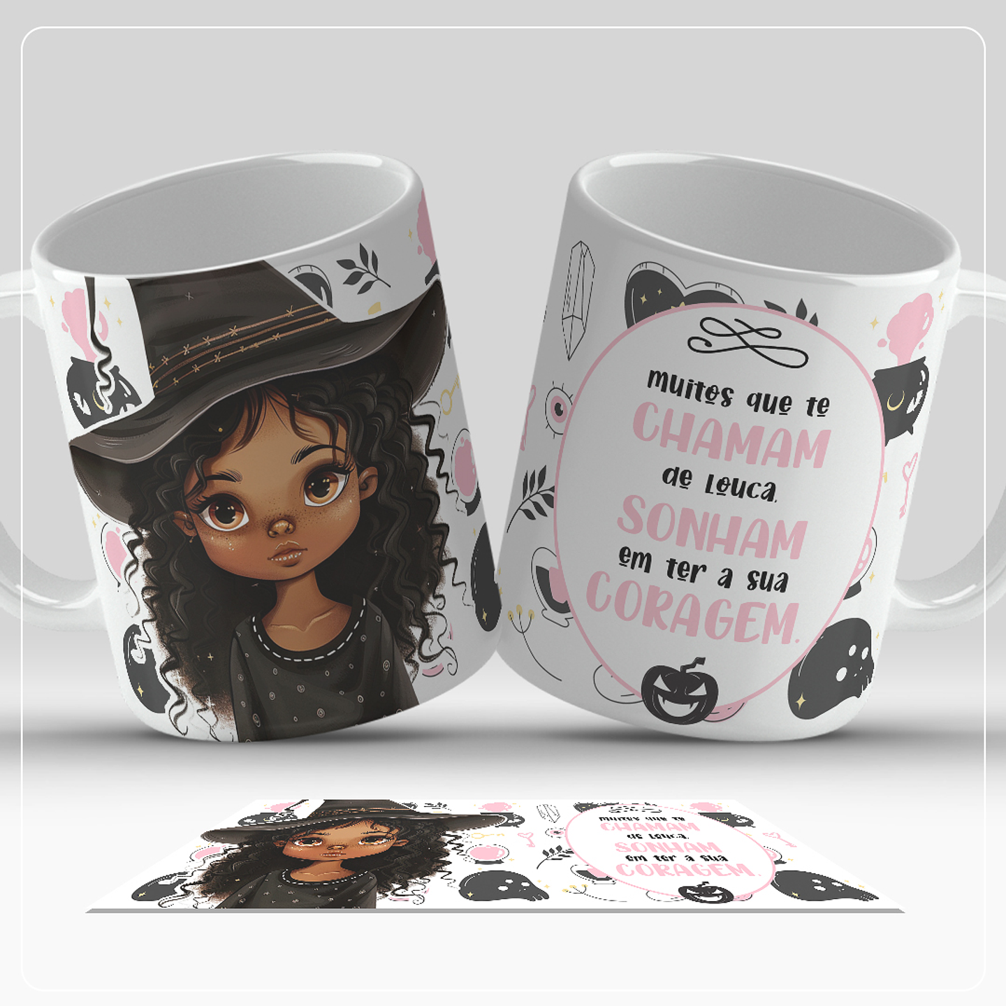 6 Artes para Caneca Bruxinhas Arquivo em Jpg 6