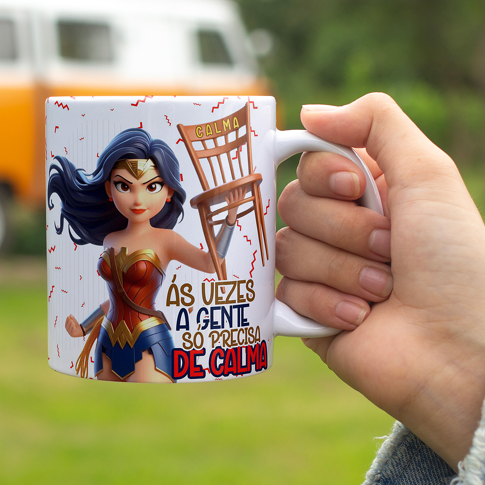 6 Artes para Caneca Personagens Calma Arquivo Editável 6