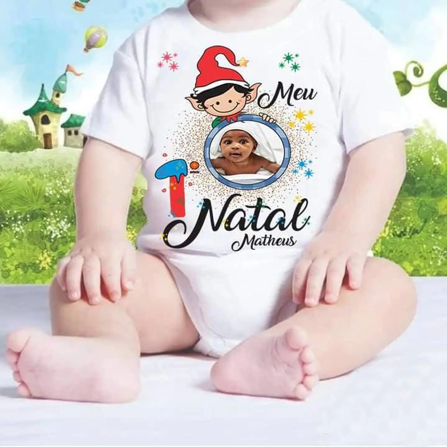 5 Artes para Body Meu primeiro Natal Arquivo Editável 5