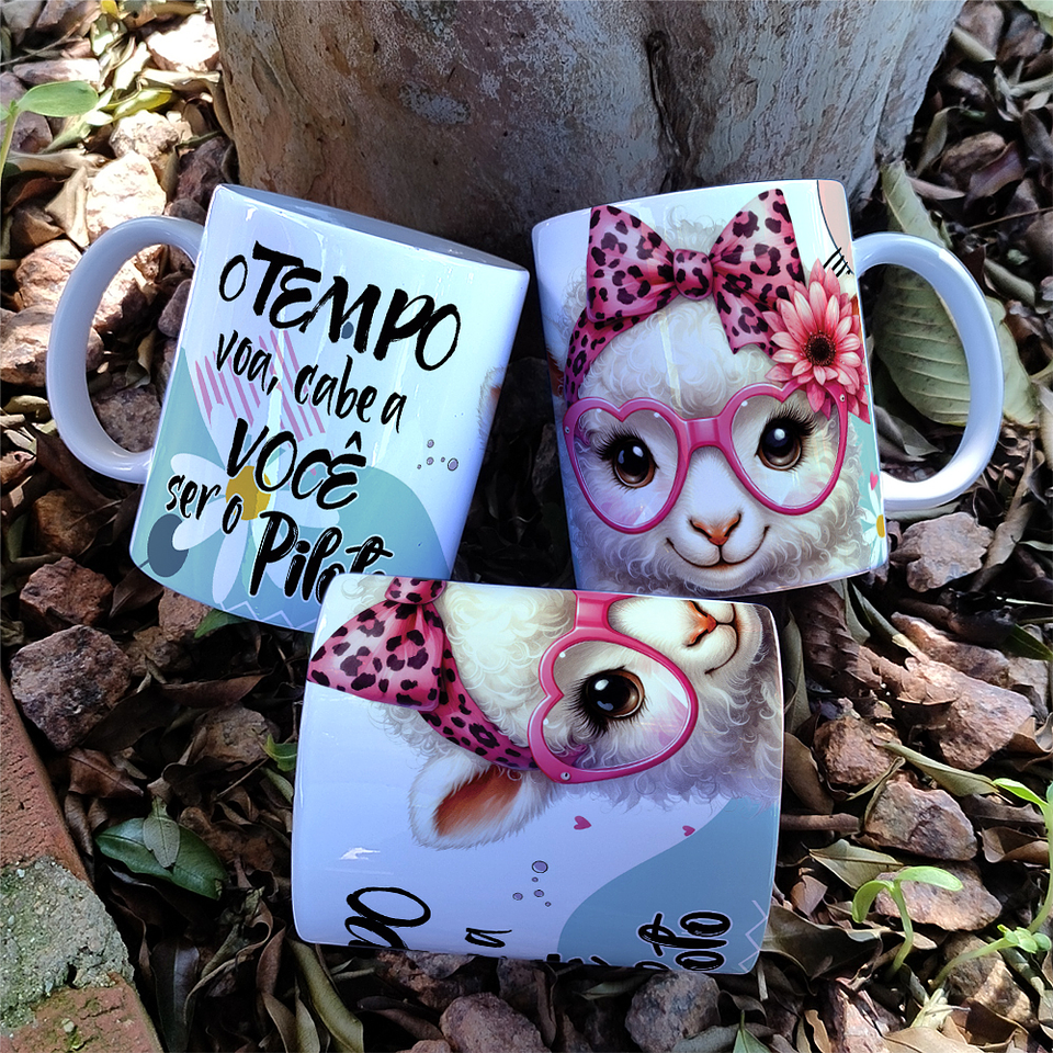 5 Artes para Caneca Frases Deboche Animais Arquivo Editável 2