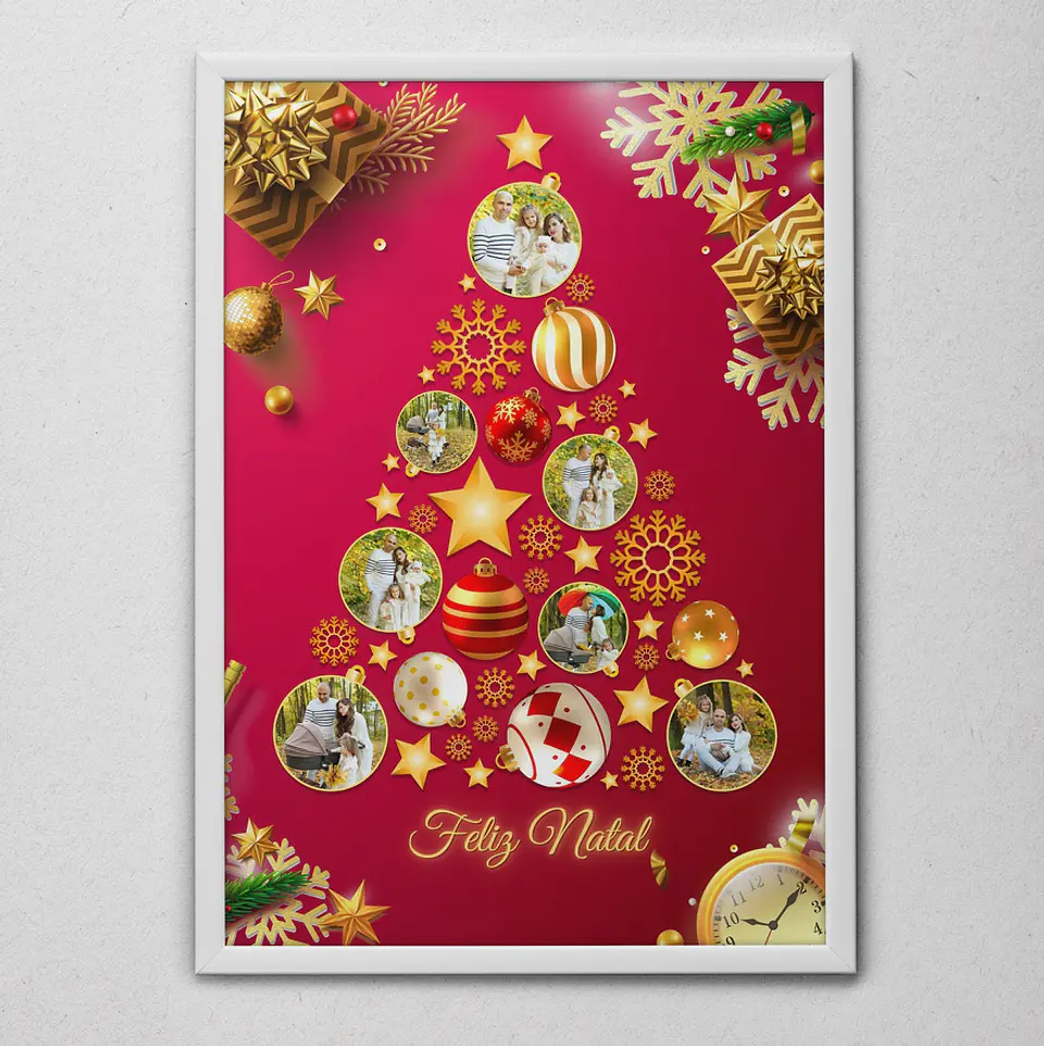 6 Artes para Quadro Natal em Arquivo Editável  3