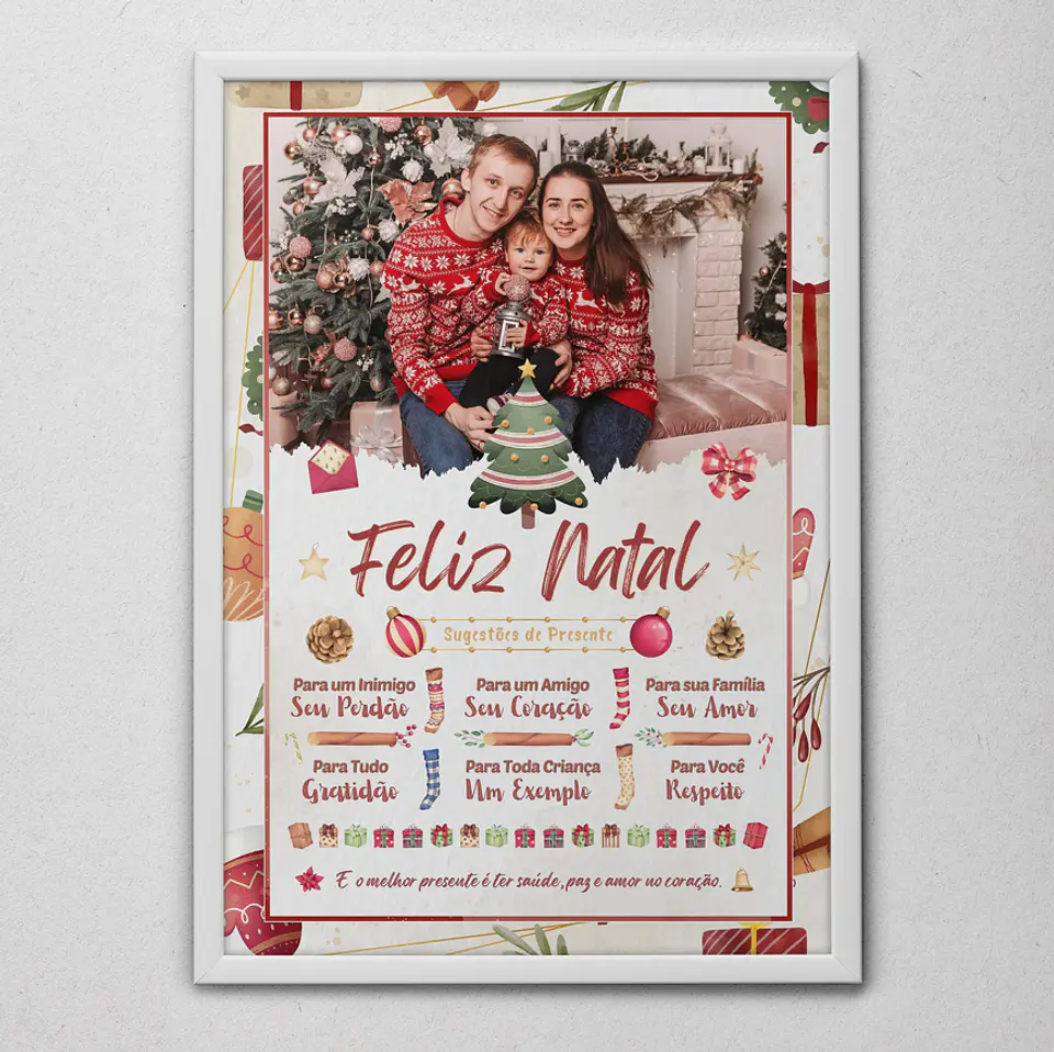 6 Artes para Quadro Natal em Arquivo Editável  4