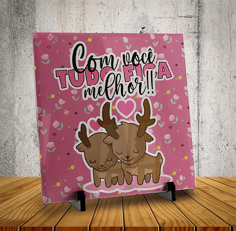 6 Artes para Azulejo Dia dos Namorados Arquivo Editável 