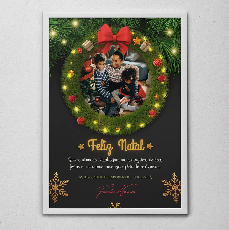 6 Artes para Quadro Natal em Arquivo Editável  5