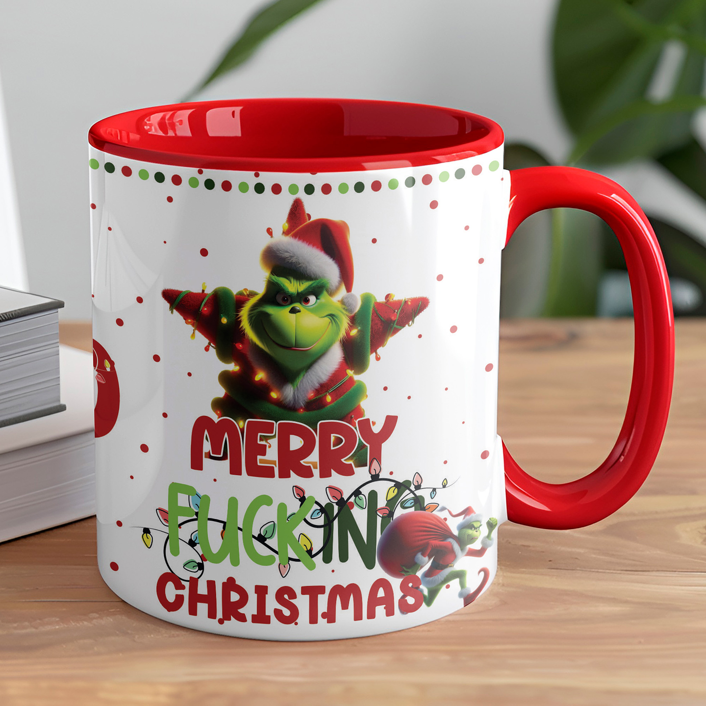 8 Artes para Caneca Grinch Natal Arquivo Editável  3