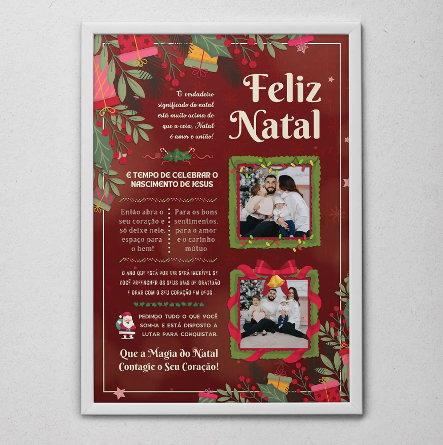 6 Artes para Quadro Natal em Arquivo Editável  6