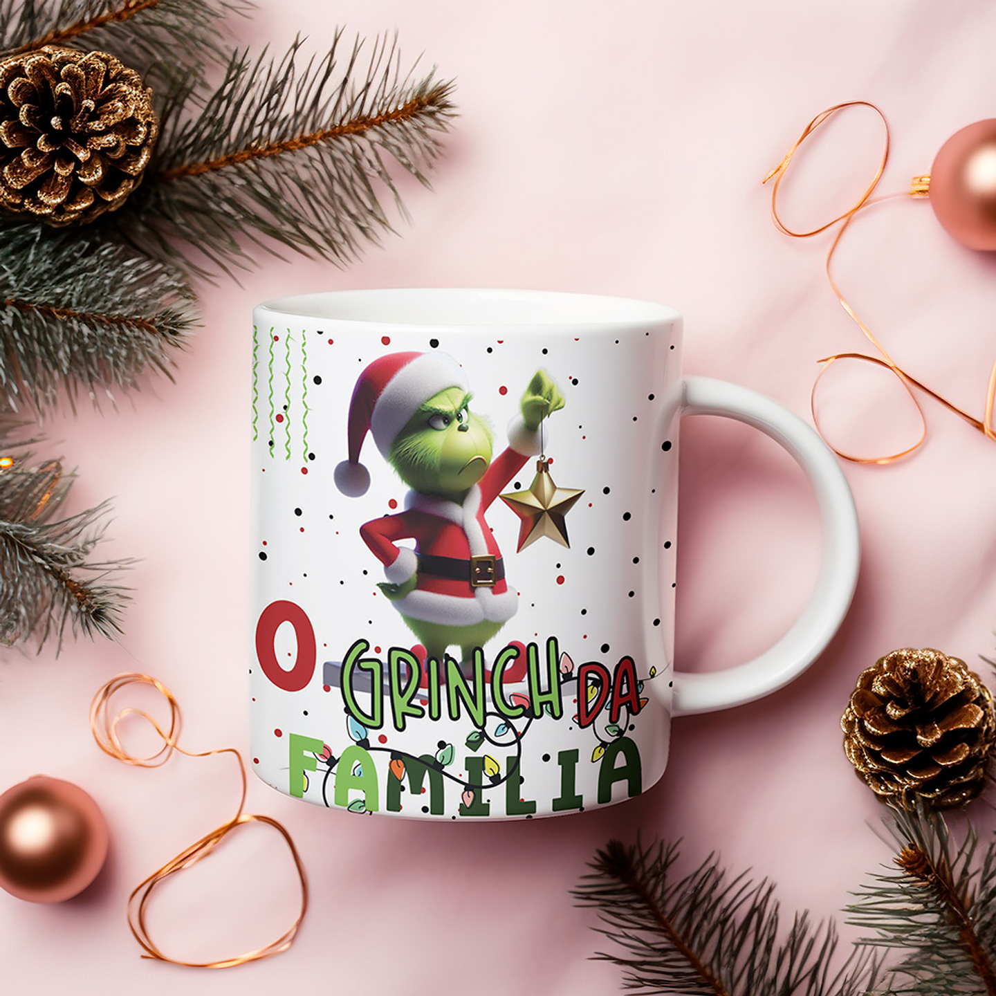 8 Artes para Caneca Grinch Natal Arquivo Editável  6