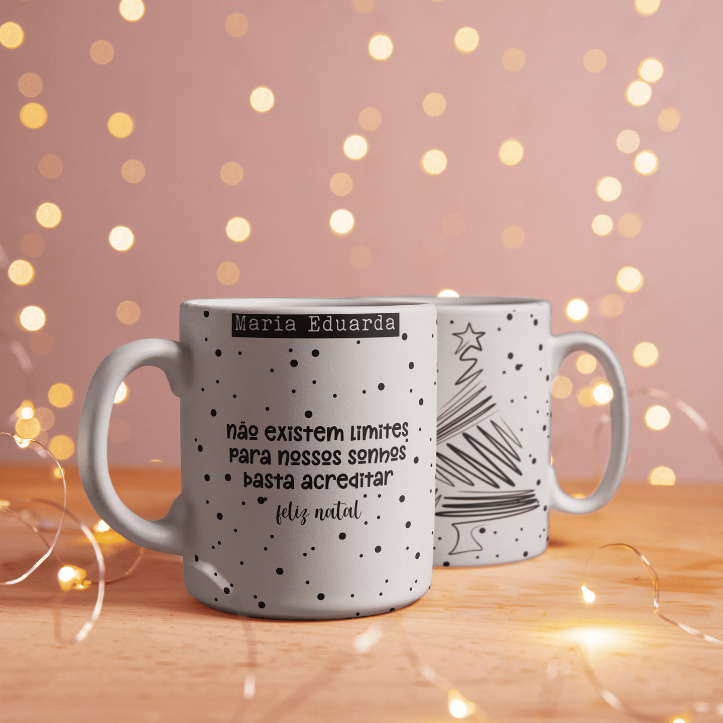8 Artes para Caneca Natal Minimalista Arquivo Editável 3