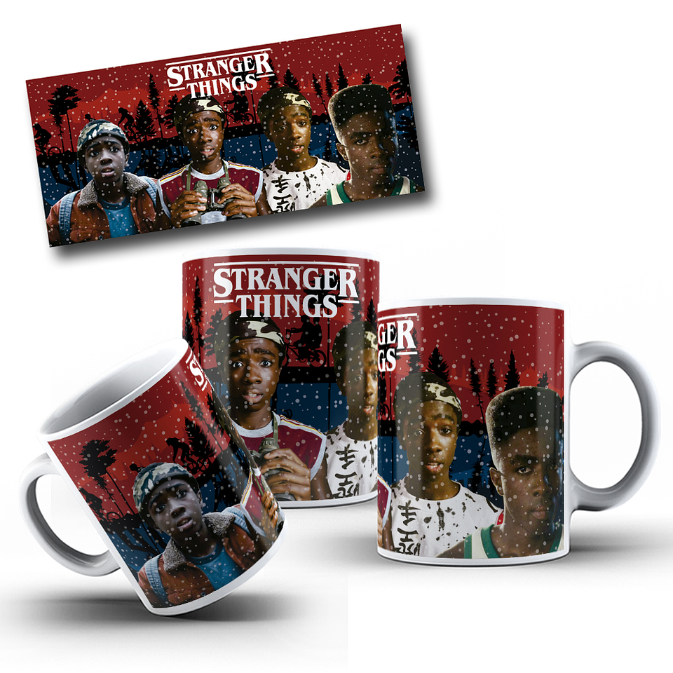 7 Artes para Caneca Stranger Things Arquivo em Jpg 2