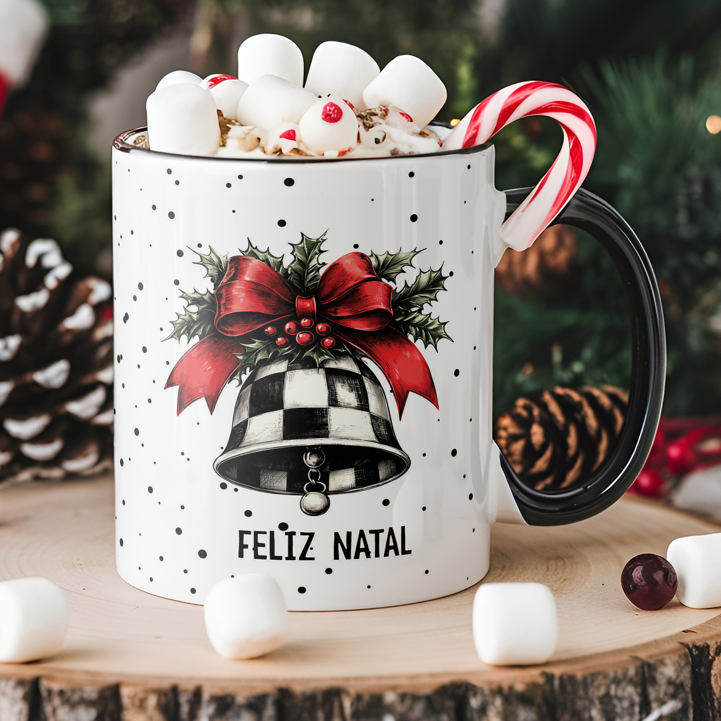 8 Artes para Caneca Natal Vintage Arquivo Editável  1