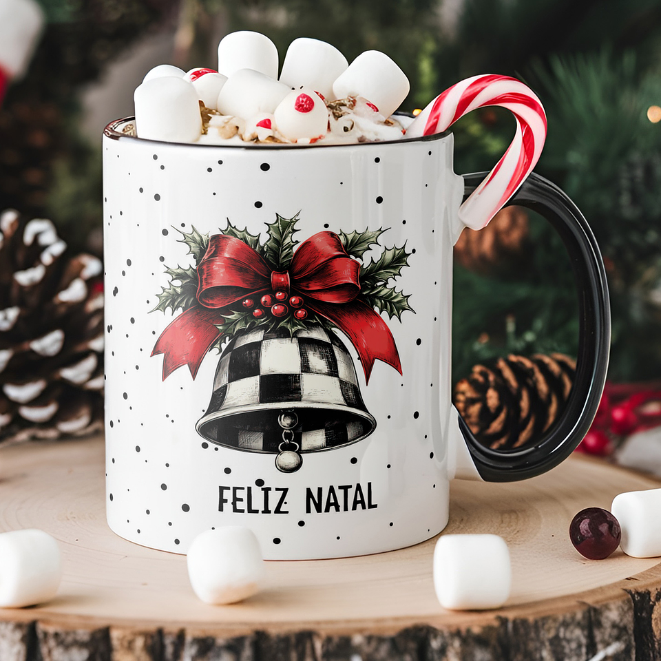 8 Artes para Caneca Natal Vintage Arquivo Editável  1
