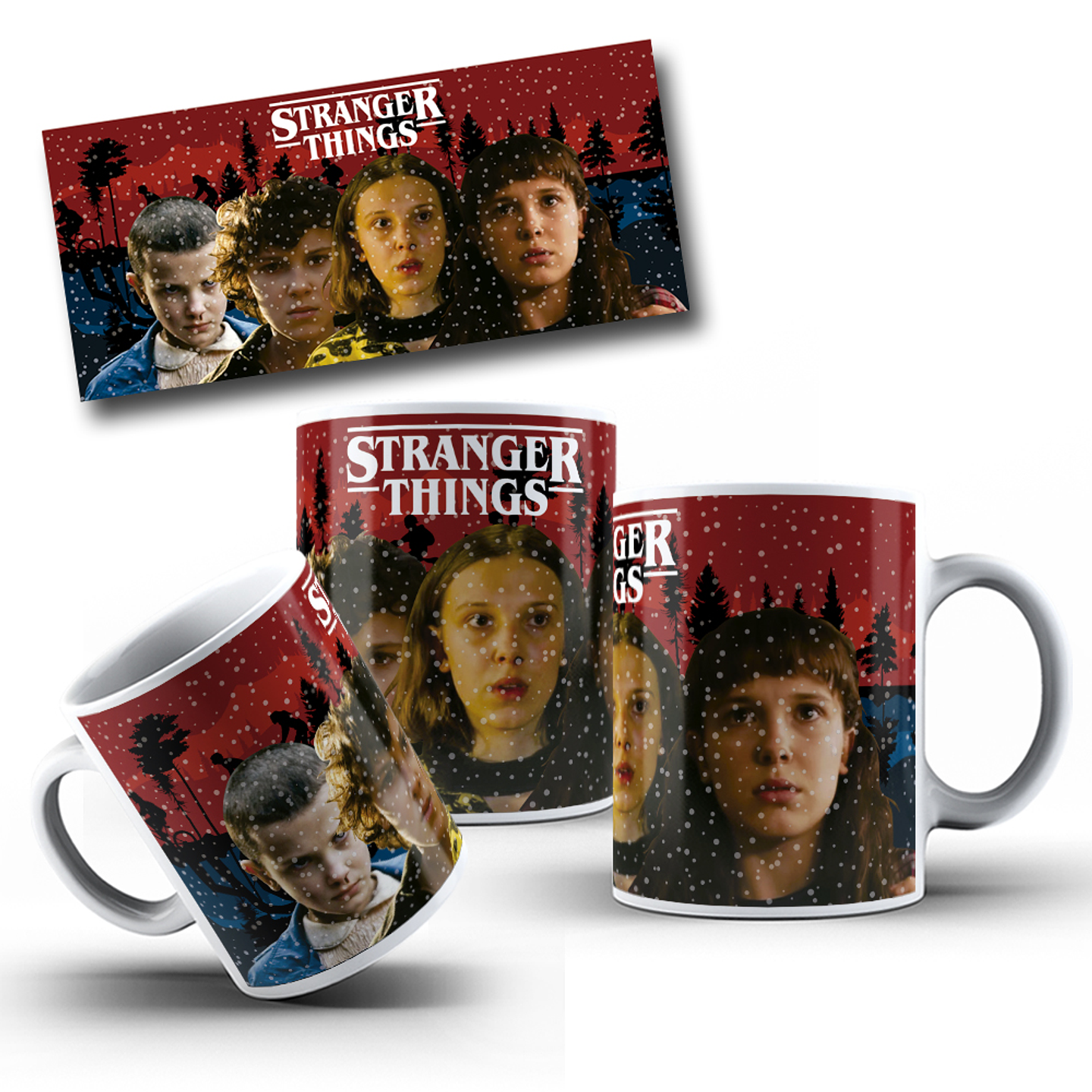 7 Artes para Caneca Stranger Things Arquivo em Jpg 5