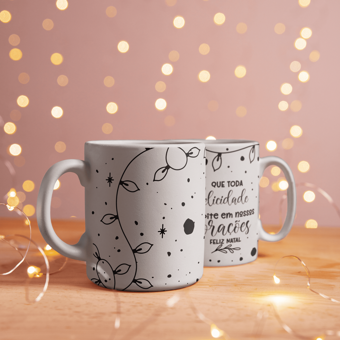 8 Artes para Caneca Natal Minimalista Arquivo Editável 6