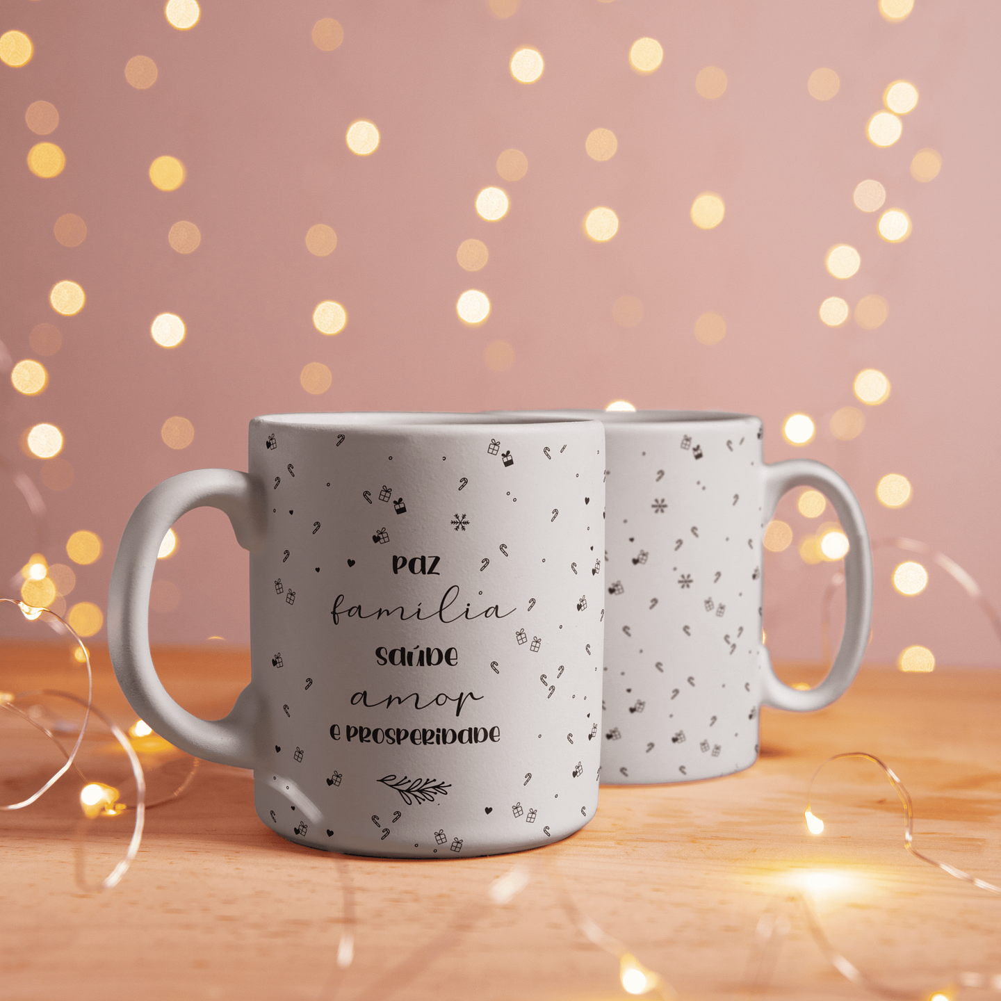 8 Artes para Caneca Natal Minimalista Arquivo Editável 7
