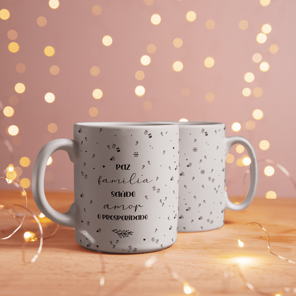 8 Artes para Caneca Natal Minimalista Arquivo Editável 7