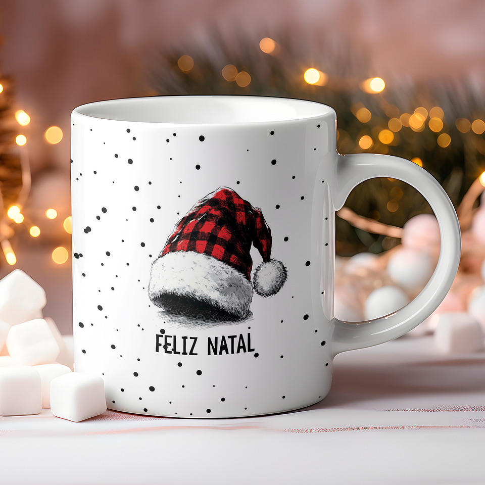 8 Artes para Caneca Natal Vintage Arquivo Editável  7