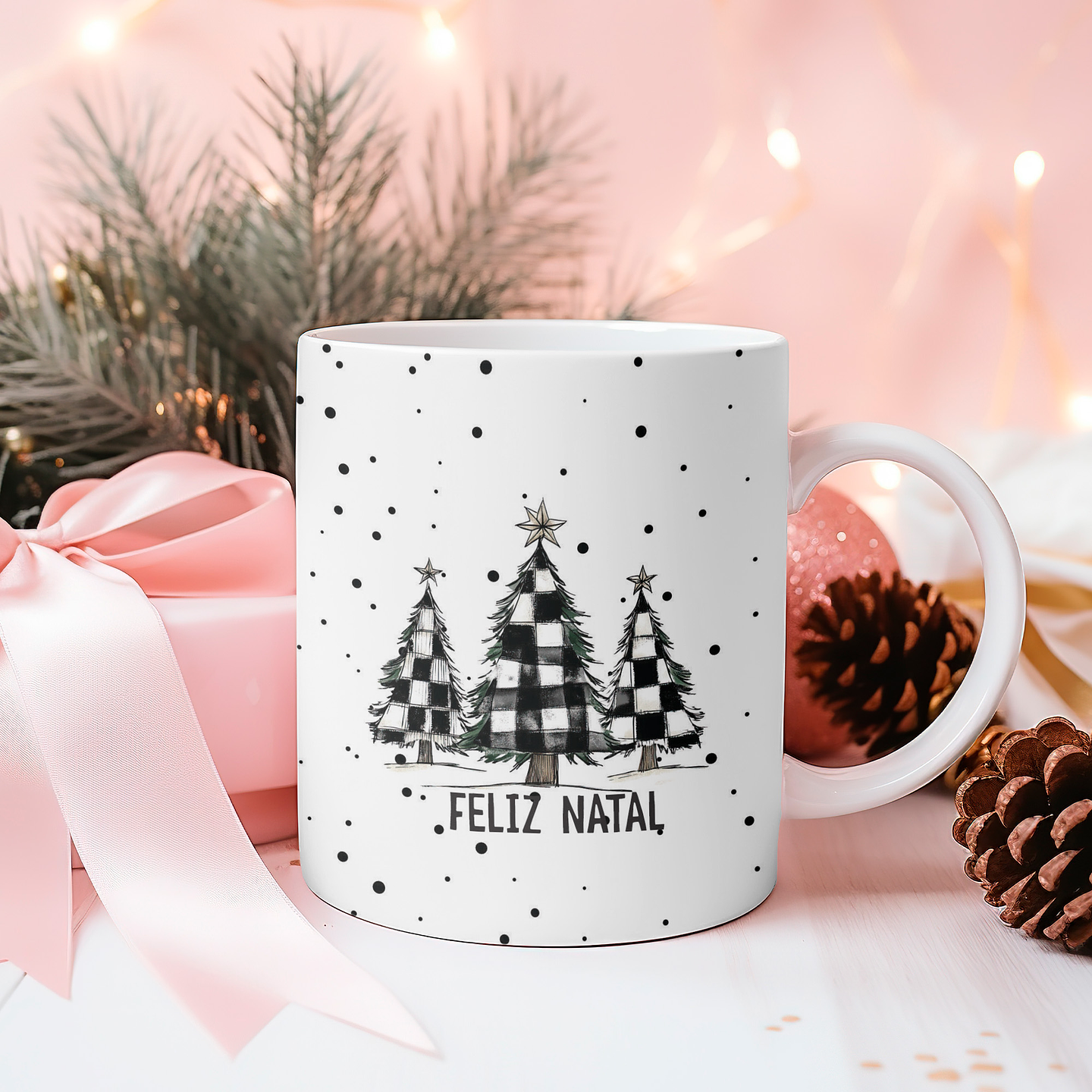 8 Artes para Caneca Natal Vintage Arquivo Editável  8