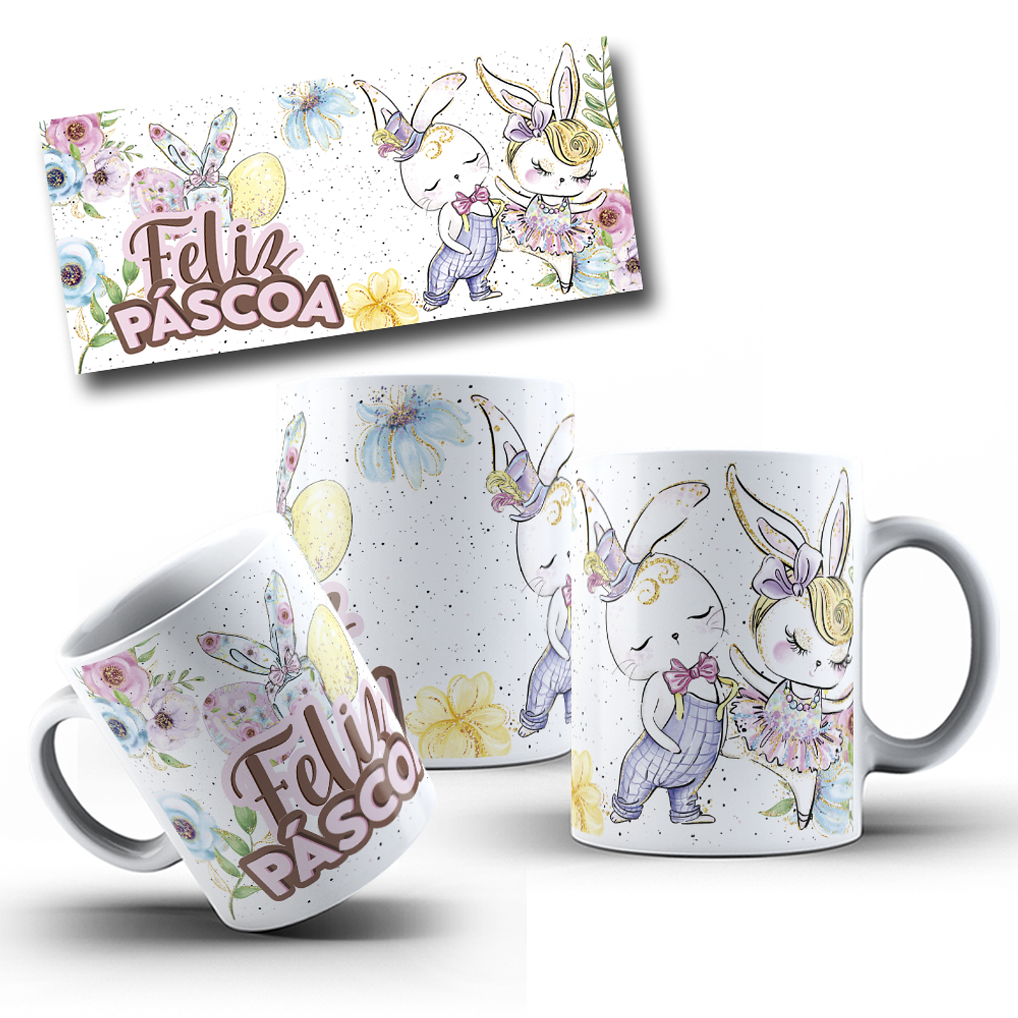 9 Artes para Caneca Páscoa Arquivo em Jpg 4