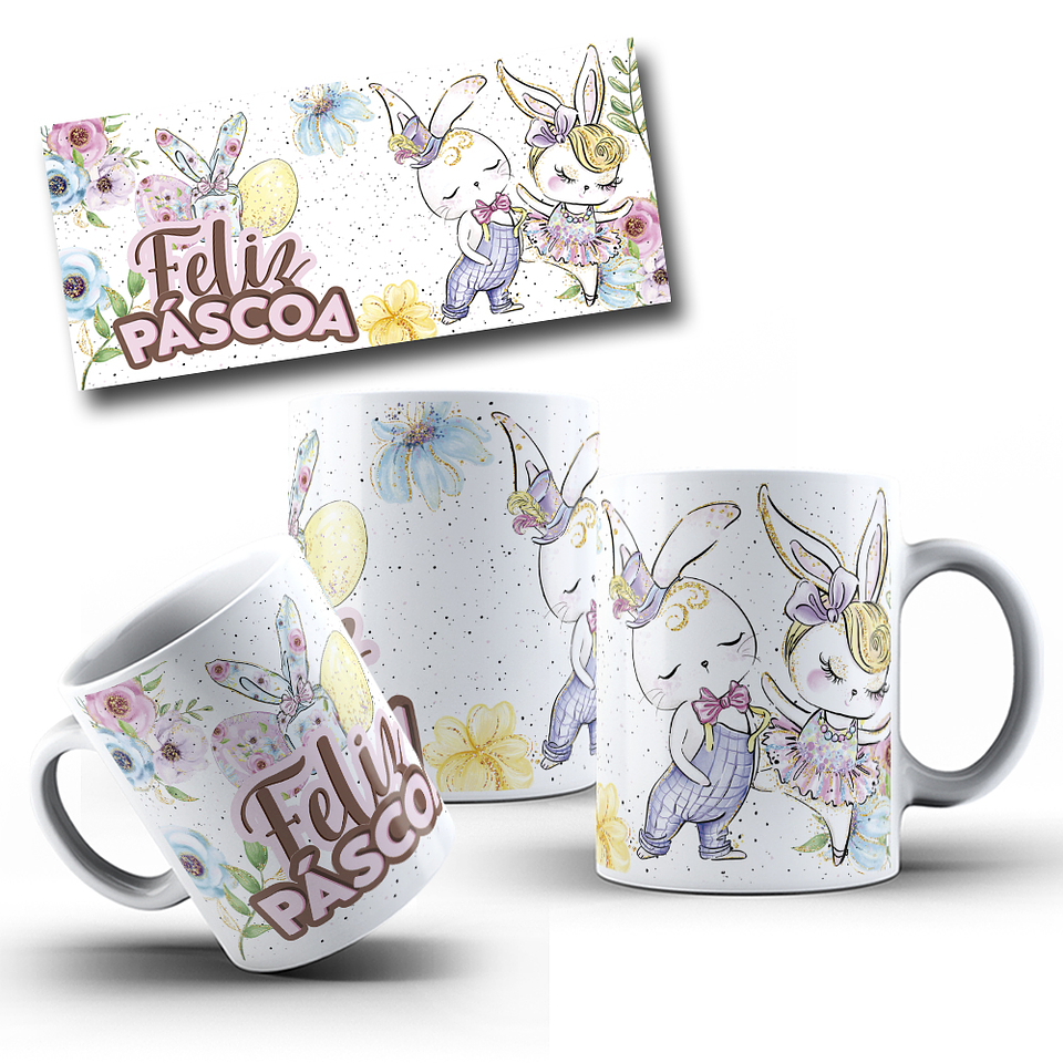9 Artes para Caneca Páscoa Arquivo em Jpg 4